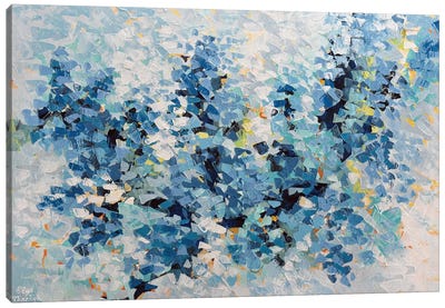 Blue Kaleidoscope Canvas Art Print - Olga Tkachyk