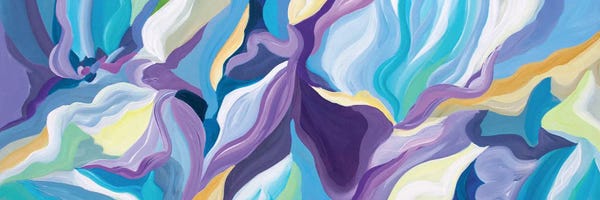 Olga Tkachyk: Lavender Abstract by Olga Tkachyk