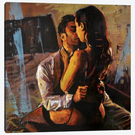 Erotic Canvas Print #OTL101} by Marco Ortolan Canvas Art Print