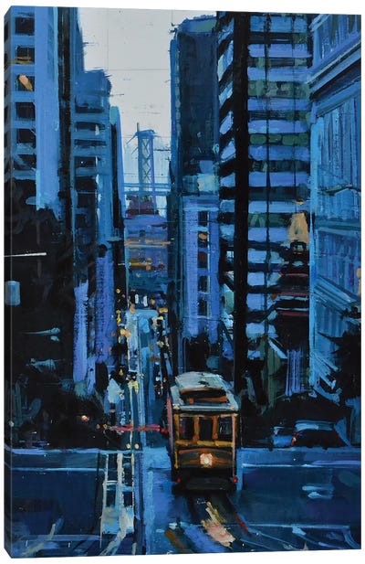 San Francisco Streets Canvas Art Print - California Art