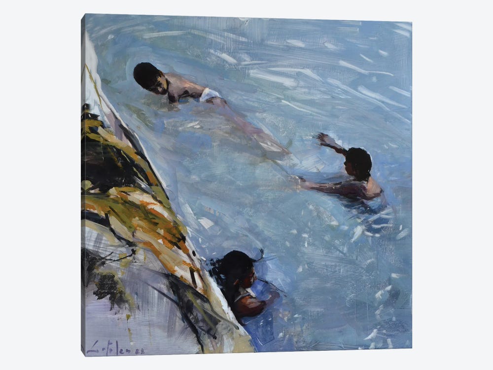 Playing In The River by Marco Ortolan 1-piece Canvas Wall Art