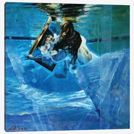 Underwater Mirrors Canvas Print #OTL23} by Marco Ortolan Canvas Art