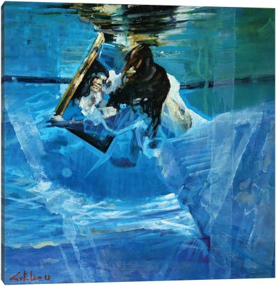 Underwater Mirrors Canvas Art Print - Marco Ortolan