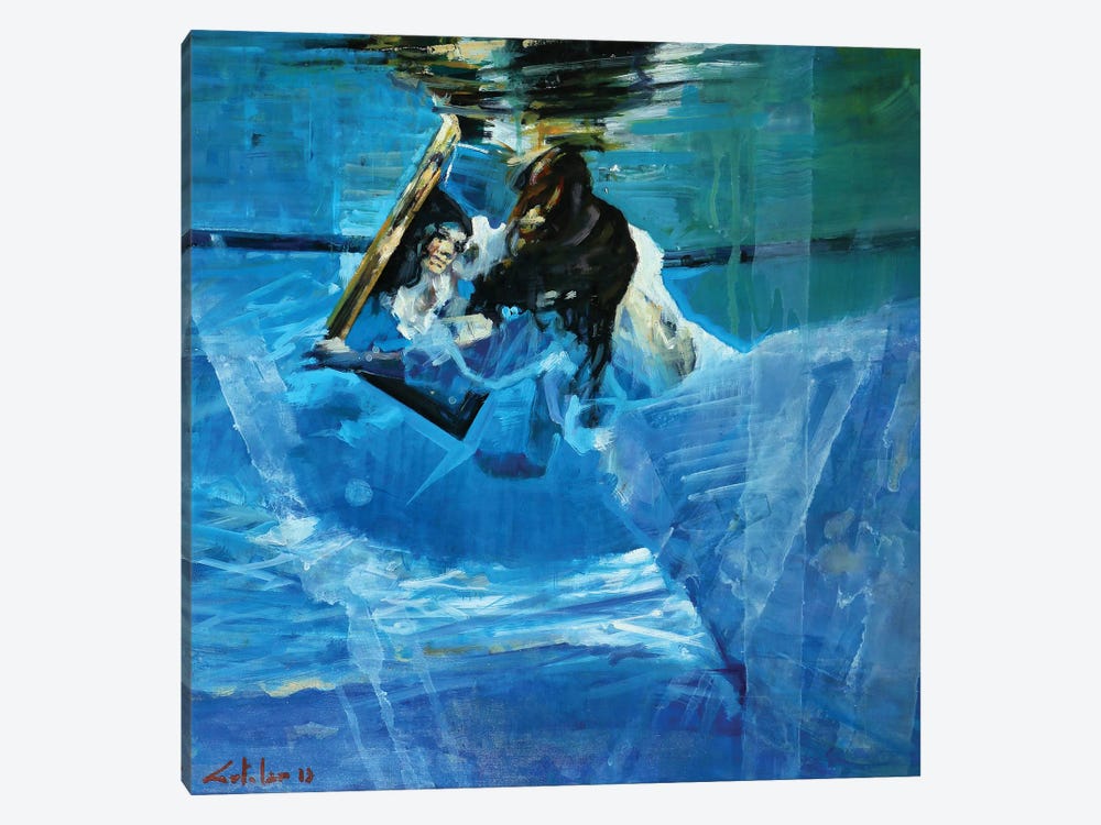 Underwater Mirrors by Marco Ortolan 1-piece Canvas Print