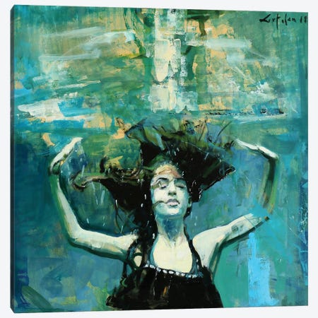 Dancing Underwater III Canvas Print #OTL27} by Marco Ortolan Canvas Print