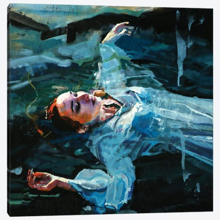 The Death Of Ophelia Canvas Print #OTL32} by Marco Ortolan Canvas Art Print