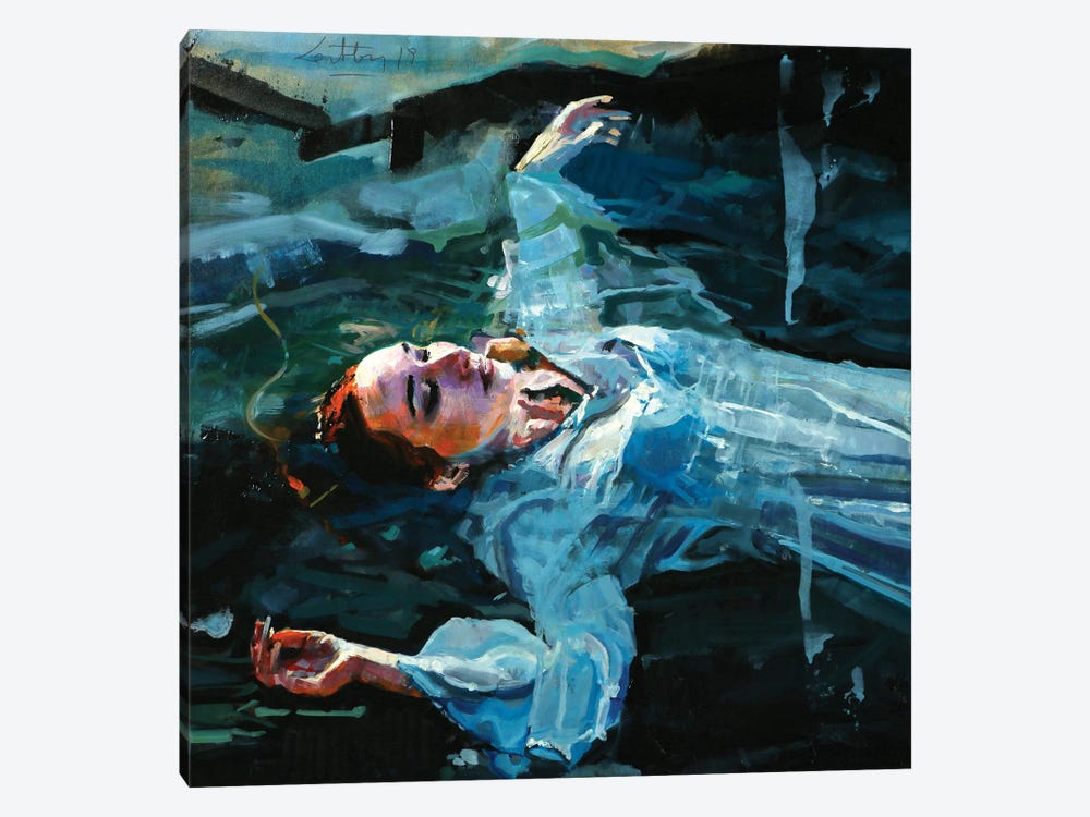 The Death Of Ophelia by Marco Ortolan 1-piece Canvas Print