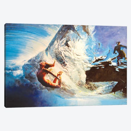 The Wave Canvas Print #OTL57} by Marco Ortolan Canvas Wall Art