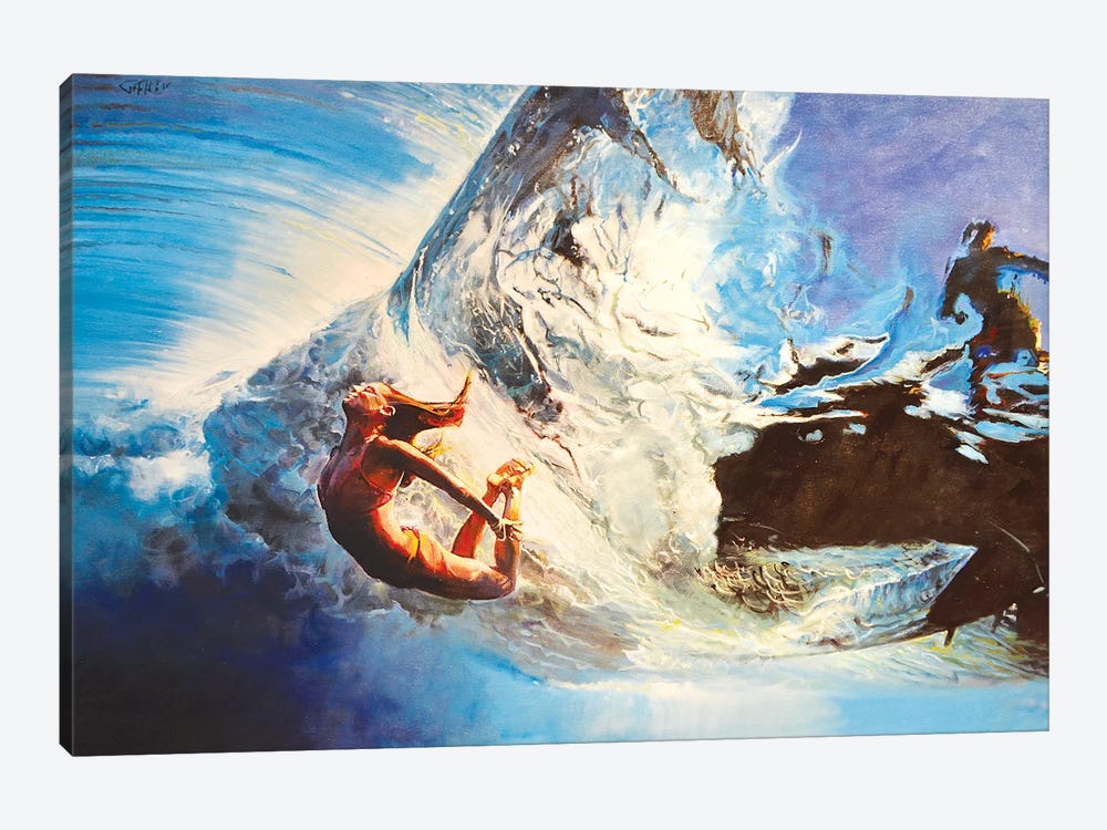 The Wave by Marco Ortolan 1-piece Canvas Wall Art