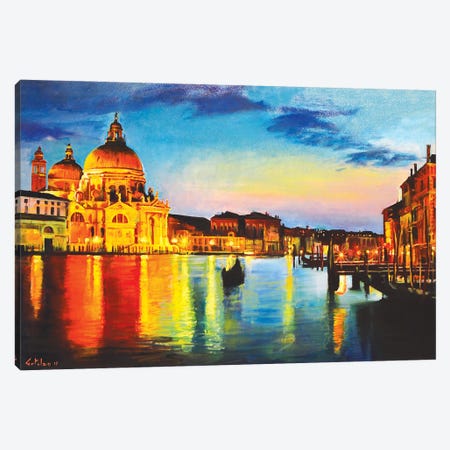 The Great Canal Canvas Print #OTL59} by Marco Ortolan Art Print