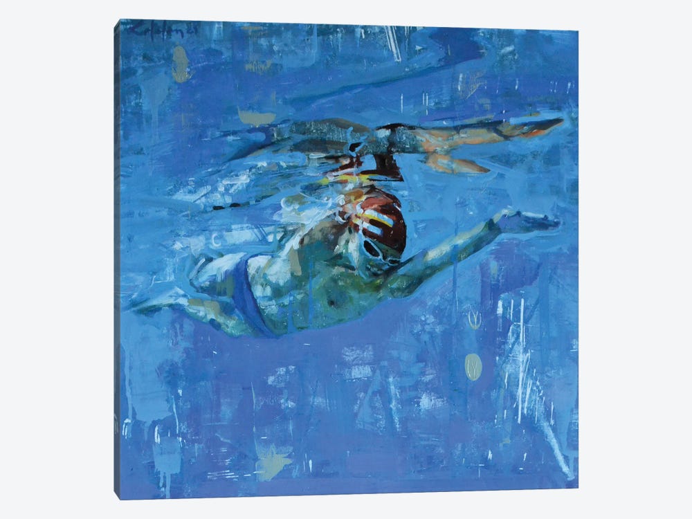 The Swimmer by Marco Ortolan 1-piece Art Print