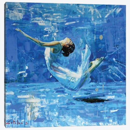 Dancing Underwater ARG Canvas Print #OTL87} by Marco Ortolan Canvas Art Print
