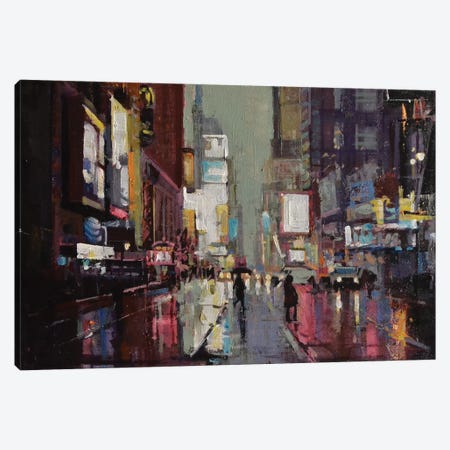 NYC Night Canvas Print #OTL91} by Marco Ortolan Canvas Print