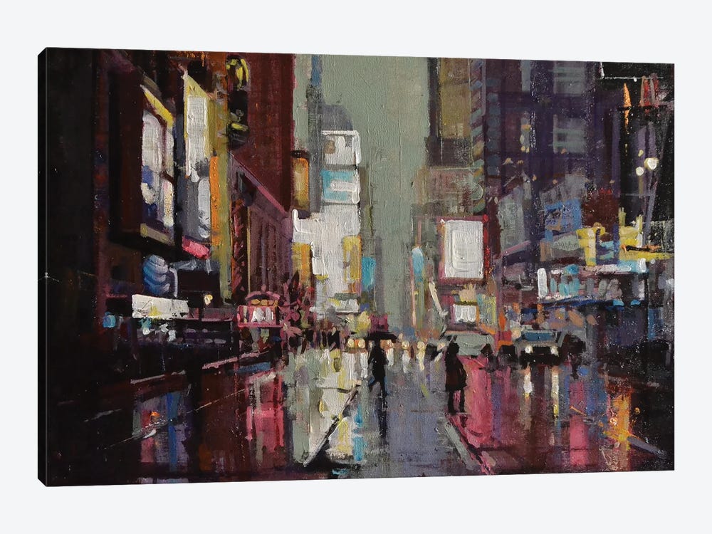 NYC Night by Marco Ortolan 1-piece Canvas Artwork