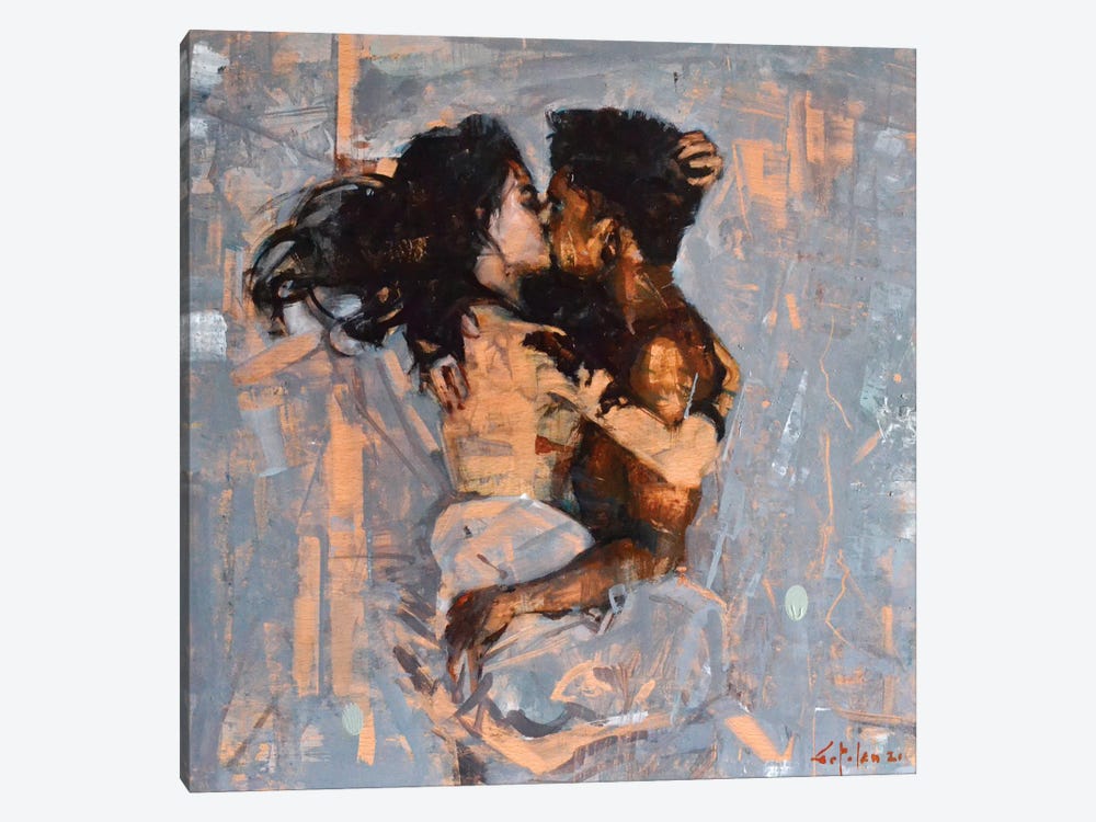 Lovers II by Marco Ortolan 1-piece Canvas Artwork