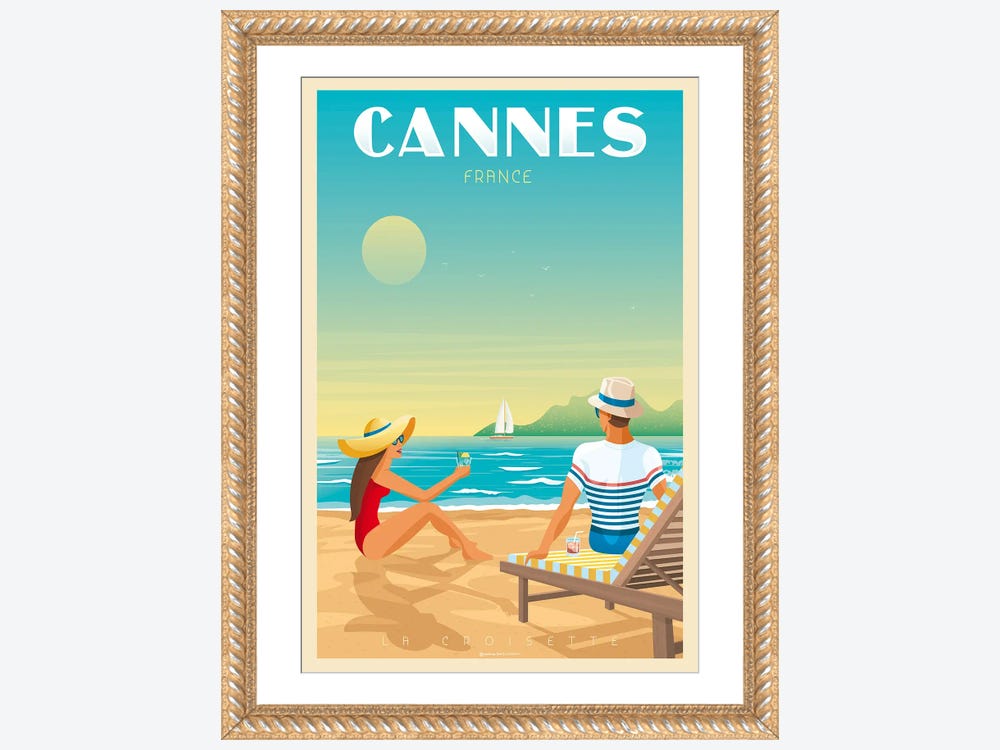 French Riviera Attractions Posters For Living Room Travel Art