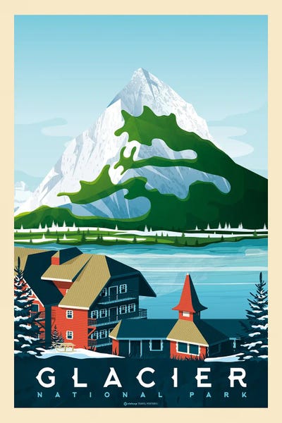 Glacier National Park Travel Poster