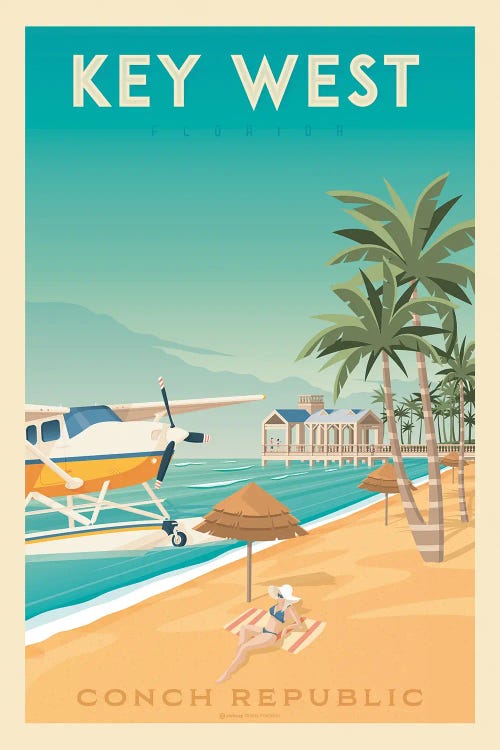 Key West Florida Travel Poster