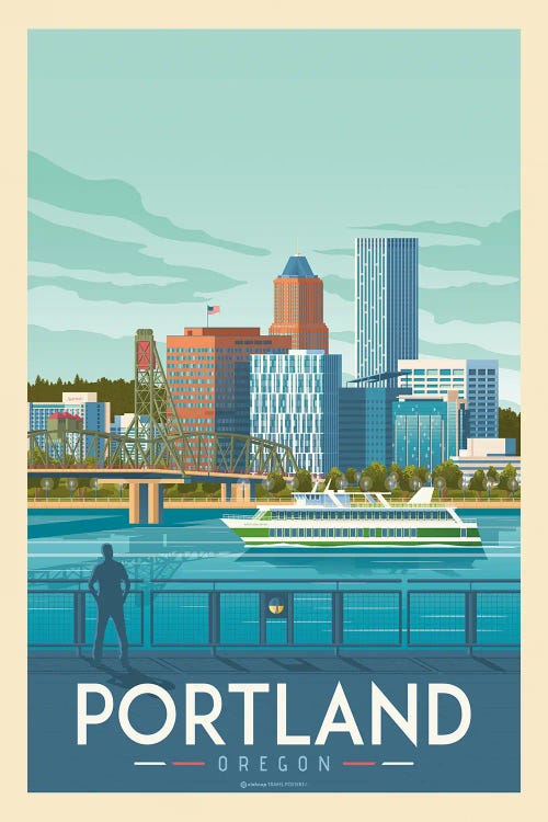 Portland Oregon Travel Poster