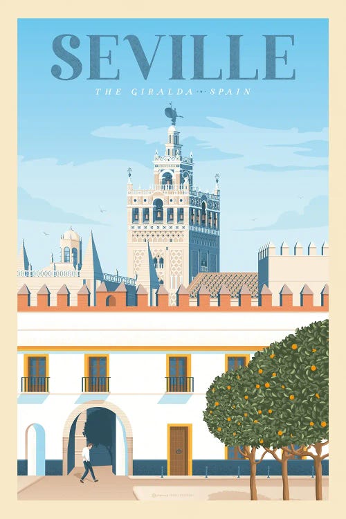 Seville Andalousia Travel Poster