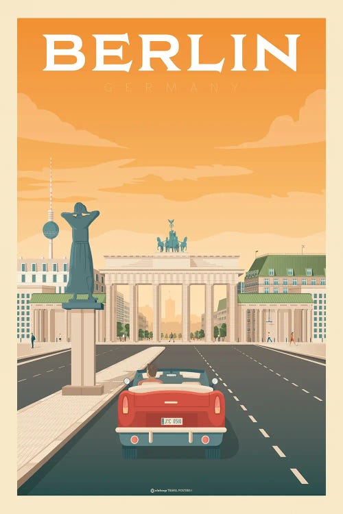 Berlin Germany Travel Poster