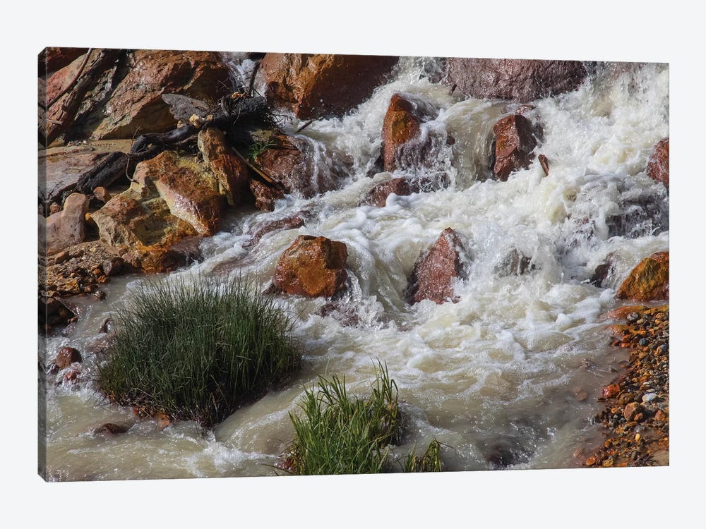Runoff Coming From Lassen Peak. by Mallorie Ostrowitz 1-piece Canvas Wall Art