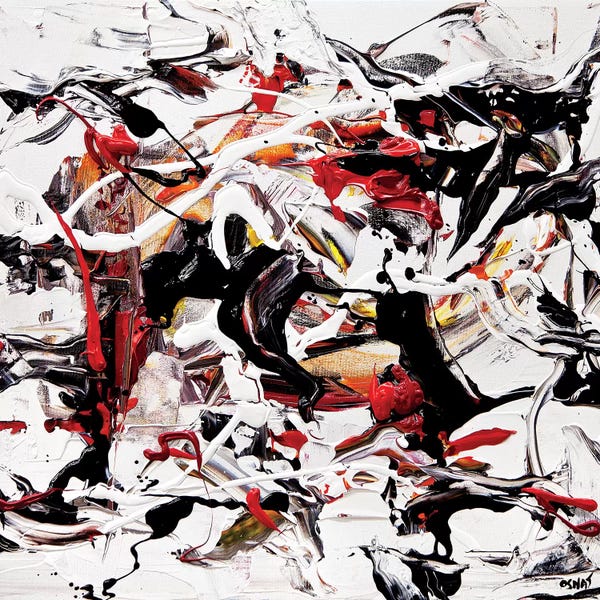 Abstract Expressionism: Lots on My Plate by Osnat Tzadok