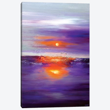 Purple Sunset Canvas Print #OTZ113} by Osnat Tzadok Art Print