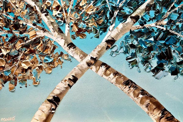 Birch Trees: Soulmates by Osnat Tzadok