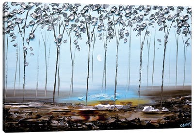The Silver Forest II Canvas Art Print - Osnat Tzadok