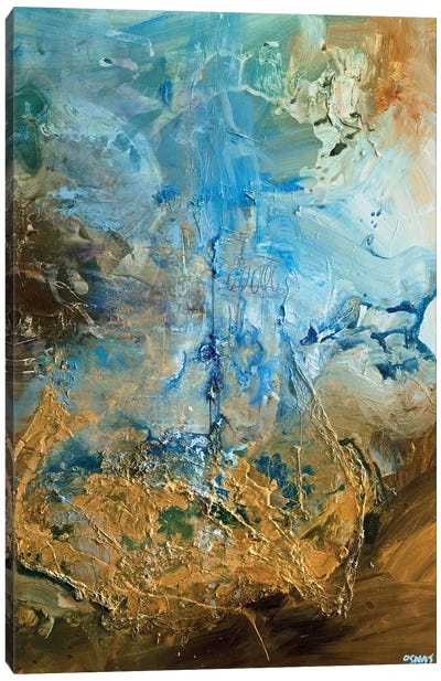 The Golden Planet Canvas Art Print - Osnat Tzadok