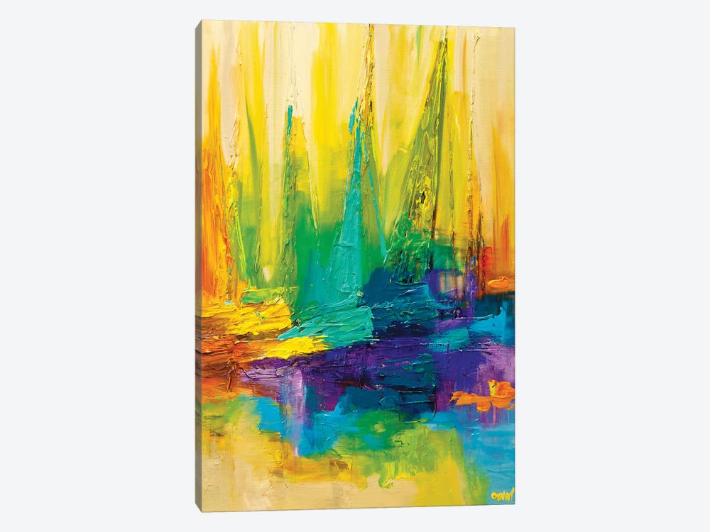 Colored Ocean by Osnat Tzadok 1-piece Canvas Print