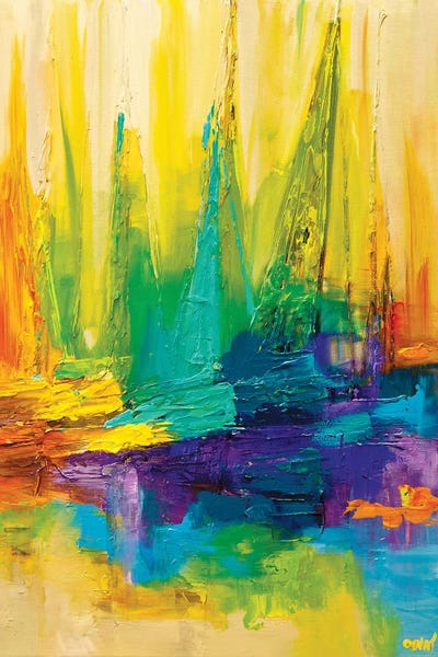 Sailboats: Colored Ocean by Osnat Tzadok
