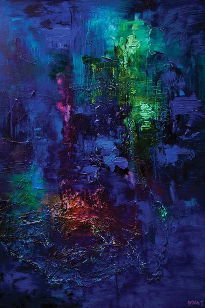 Jewel Tone Abstracts: Blue by Osnat Tzadok