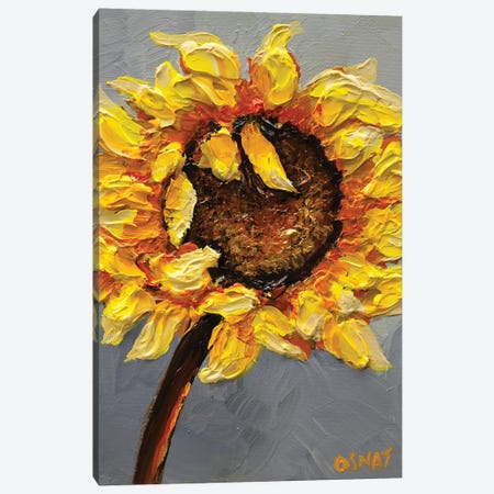 Sunflower Canvas Print #OTZ154} by Osnat Tzadok Canvas Art
