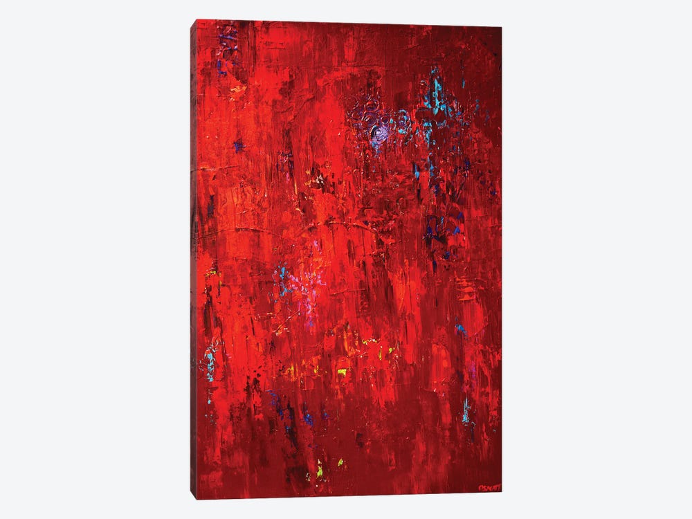 Red by Osnat Tzadok 1-piece Canvas Print