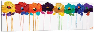 Colors On My Wall Canvas Art Print - Large Colorful Accents