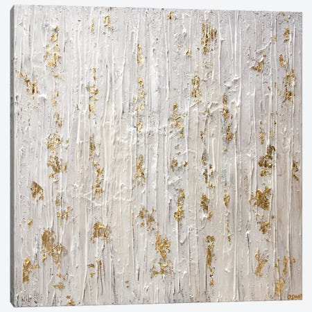 Gold Is The New White Canvas Print #OTZ168} by Osnat Tzadok Canvas Wall Art