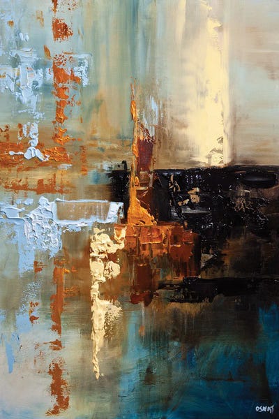 Abstract Oil Painting: New Dawn by Osnat Tzadok