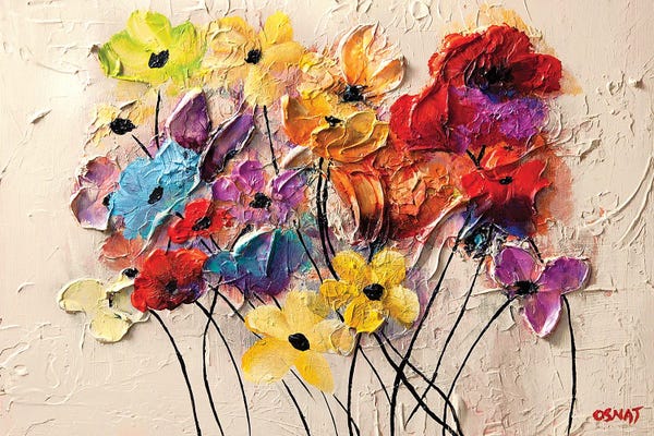Osnat Tzadok: Colorful Flowers by Osnat Tzadok