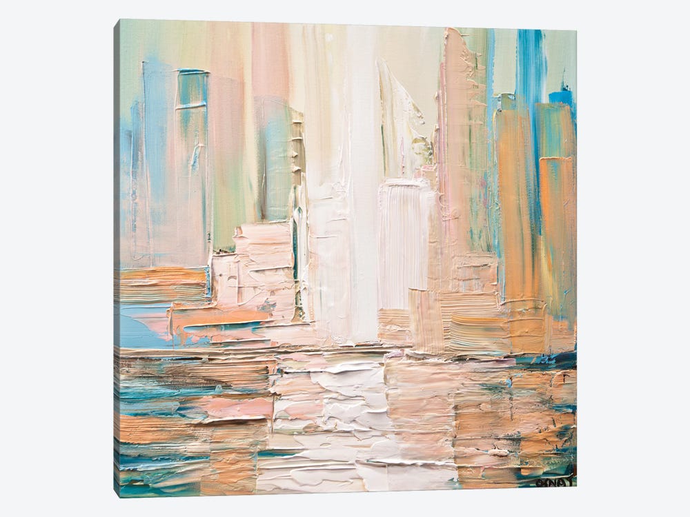 City Skyline 1-piece Canvas Art