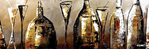 Cocktails & Mixed Drinks: The Liquor Cabinet I by Osnat Tzadok