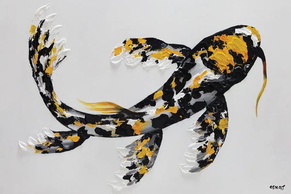 Koi: Koi Fish Yellow by Osnat Tzadok