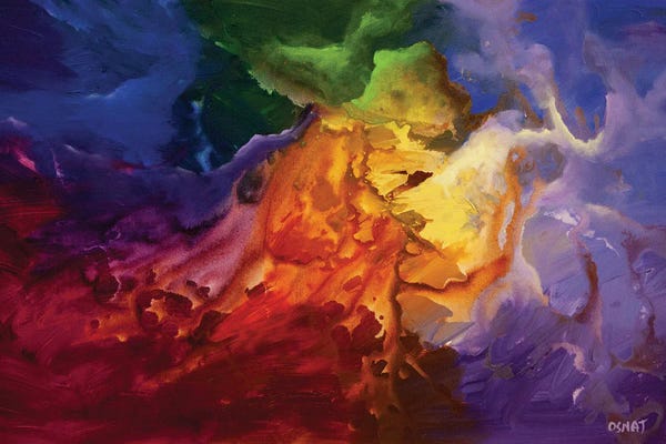 Colorful Abstracts: Nebula by Osnat Tzadok