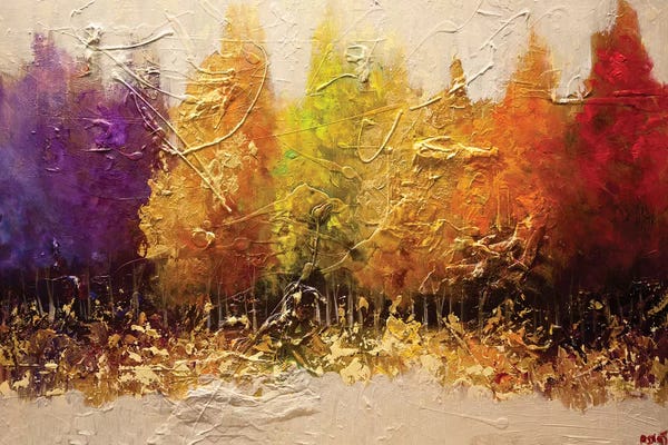 Large Scenic & Landscape Art - Canvas Prints: Five Seasons by Osnat Tzadok
