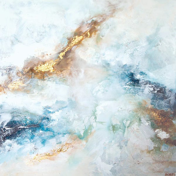 Gold & Pink: Marble Sky by Osnat Tzadok