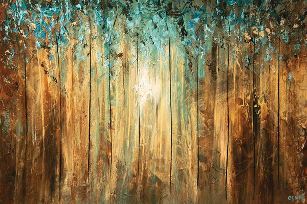 Effortless Earth Tone Abstracts: A Ray Of Light by Osnat Tzadok