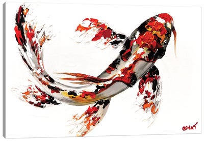 Koi Fish Canvas Art Print - Global Décor