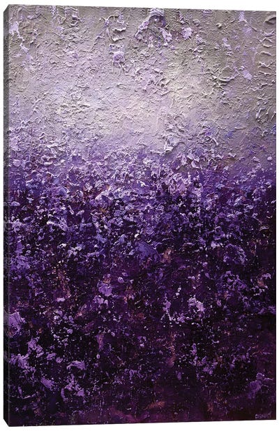 Purple Haze Canvas Art Print - Gray & Purple Art