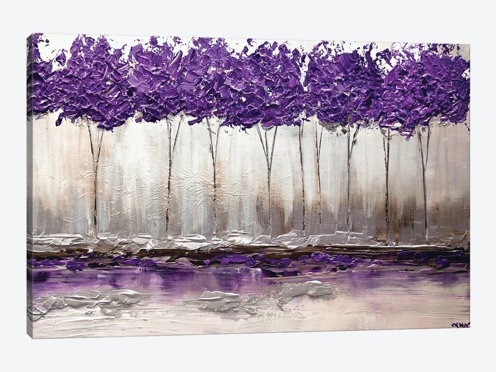 Purple Summer by Osnat Tzadok 1-piece Canvas Wall Art